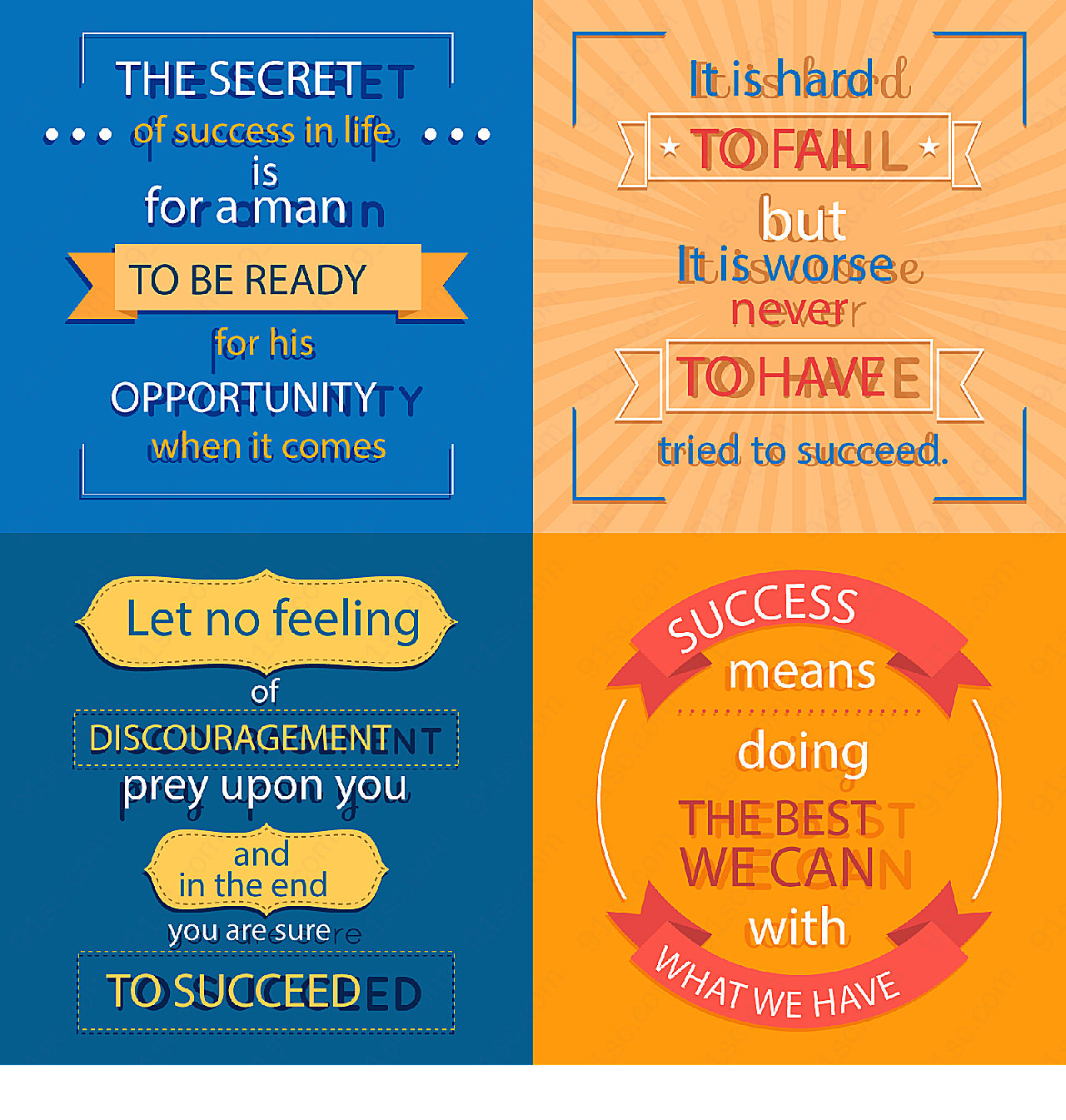 英文隽语海报平面广告