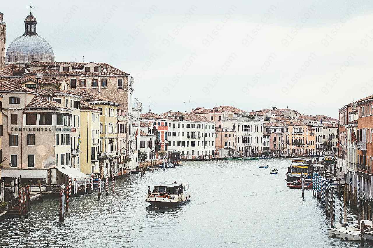 水上城市建筑风景图片摄影高清