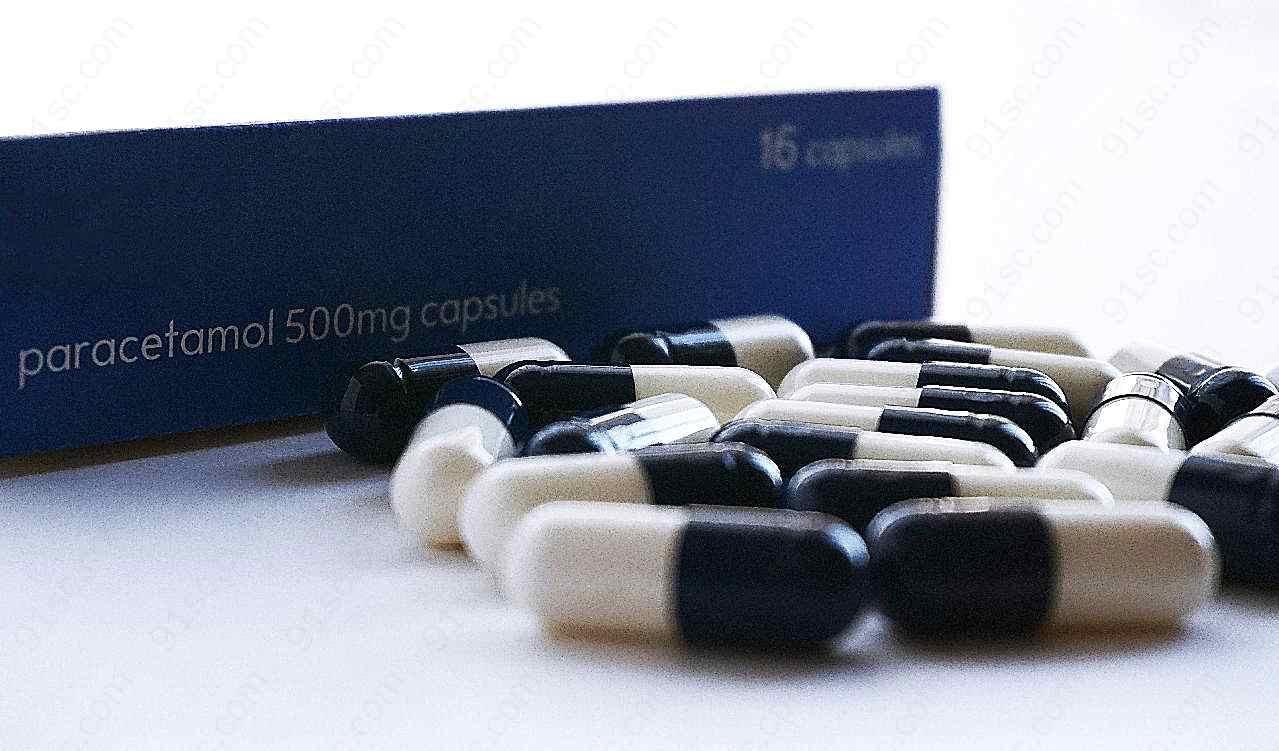 篮相间药丸图片高清摄影