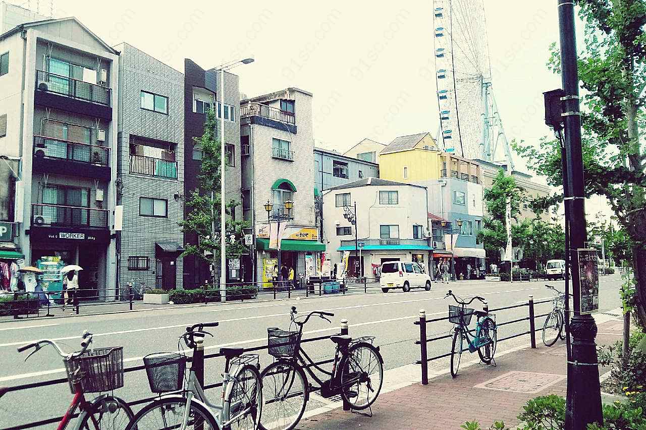 小城街景图片高清建筑