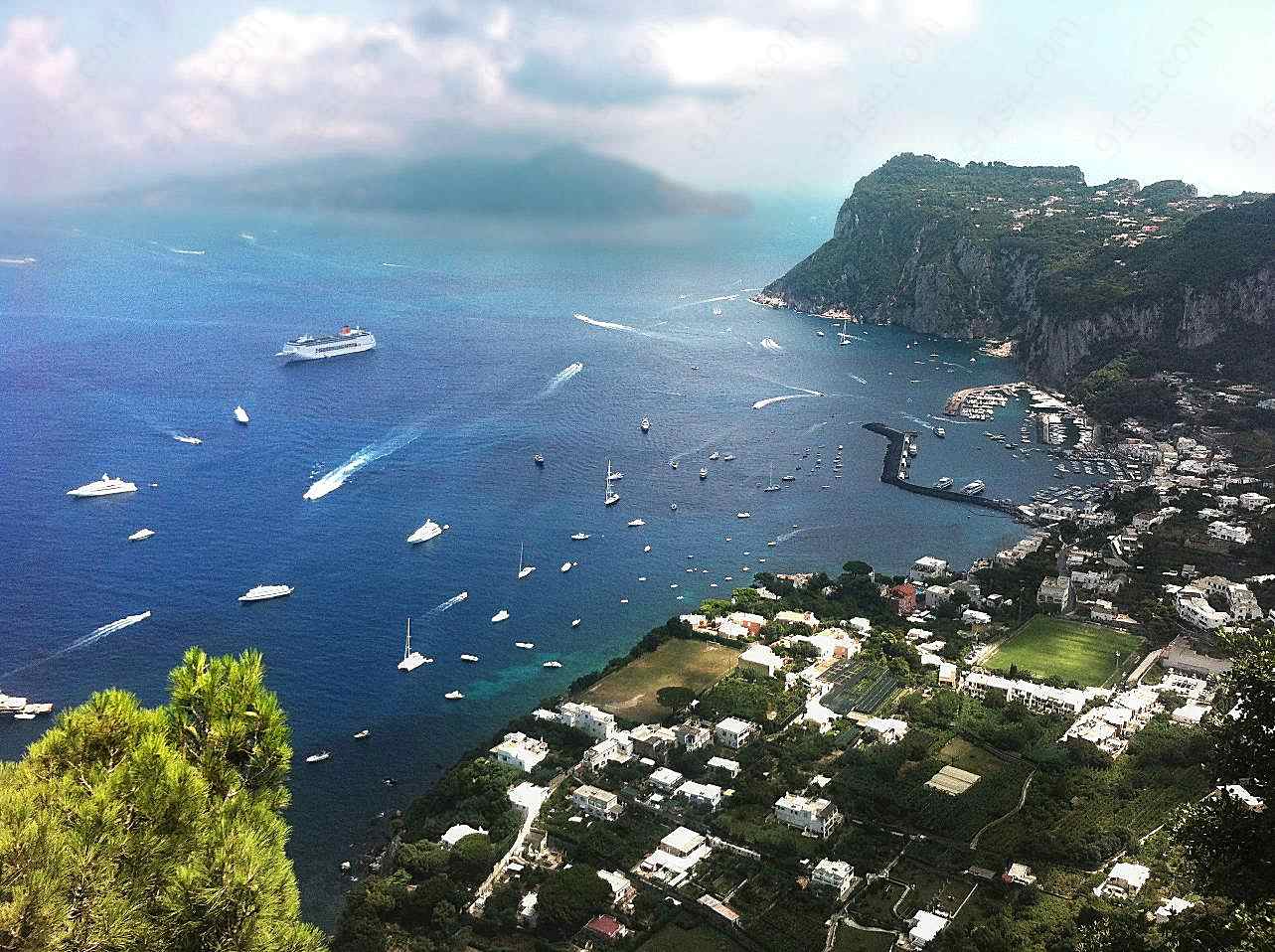 城市海岸风光图片空间