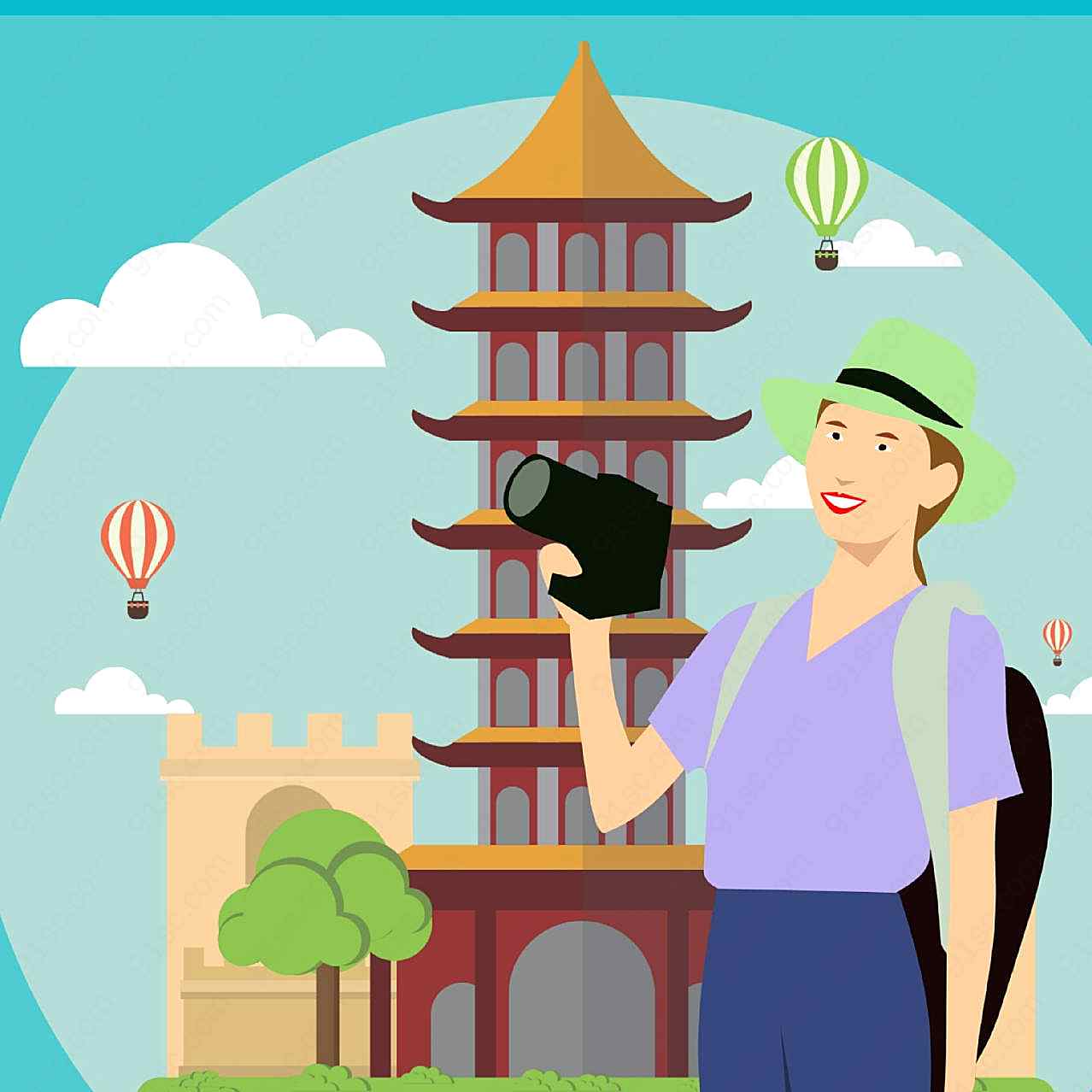 旅行卡通设计图片卡通图片