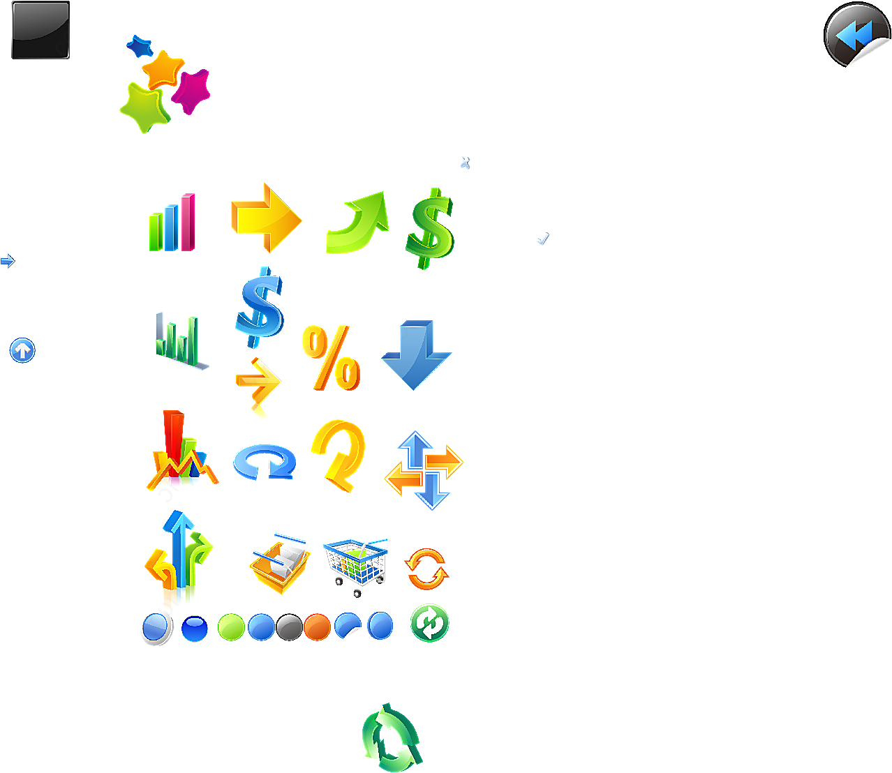 立体矢量各式图标