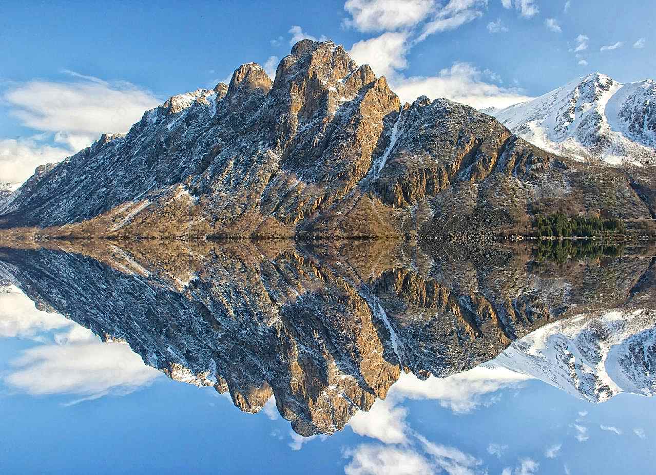 山水倒影图片高清景观