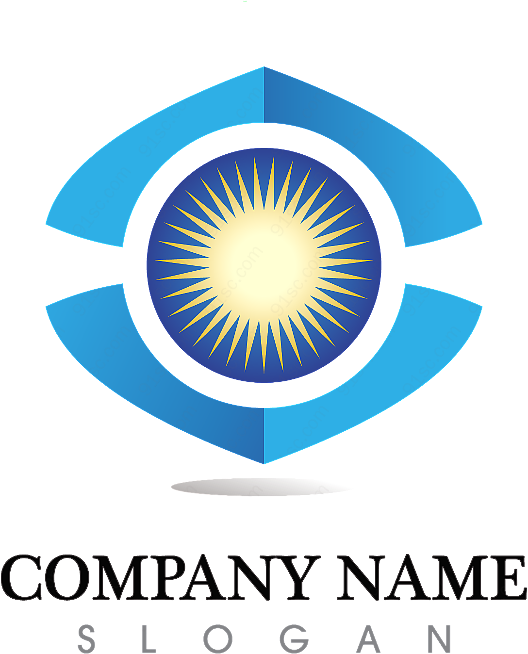 老鹰叶子元素标志矢量logo图形