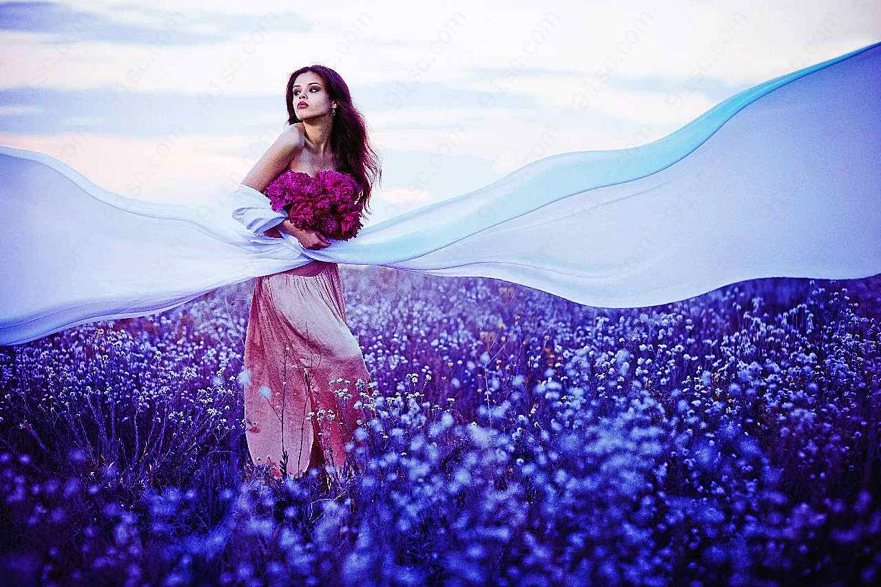 花海养眼美女图片