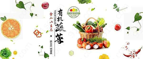 淘宝有机蔬菜海报广告海报