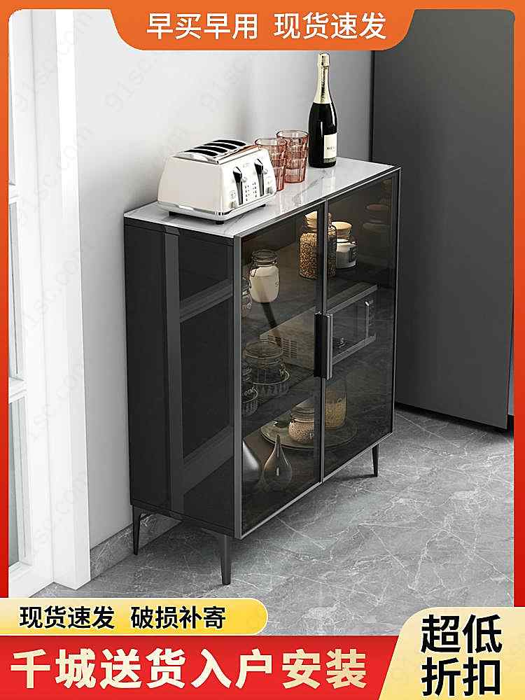 简约风家具餐边柜主图设计入户家具新媒体用图